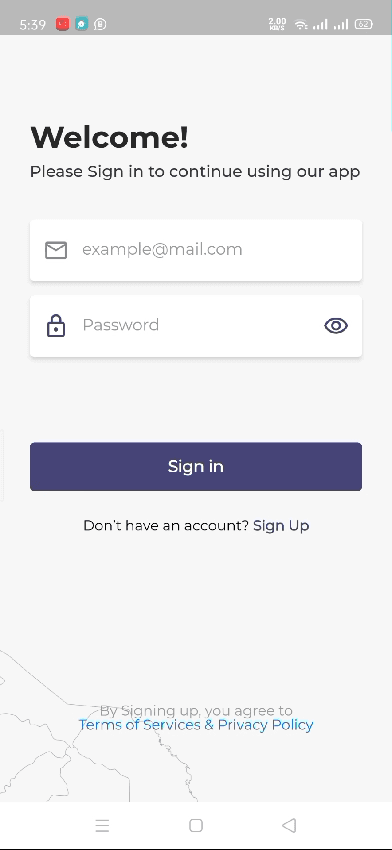 RBM Trading mobile application interface, screen 5