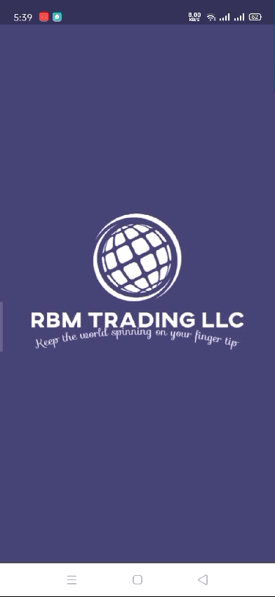 RBM Trading mobile application interface, screen 4